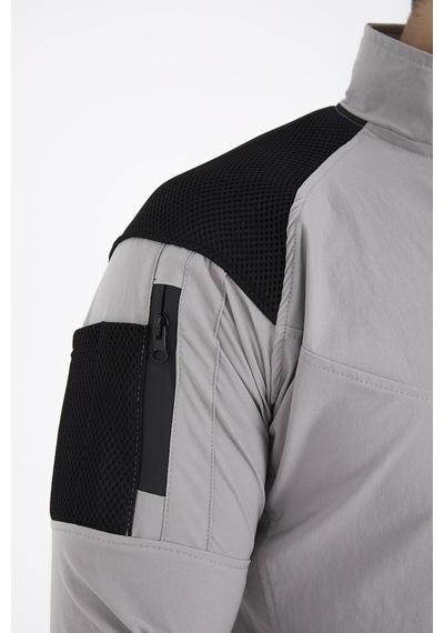 Camp Scoutland Camp137 Outdoor Tactical Su iticili Erkek Taş Taktik Sweatshirt Taş