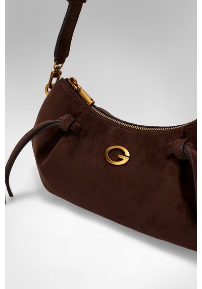 Guess Allegra Süet Kadın Omuz Çantası Hwsg2237180 Kahve