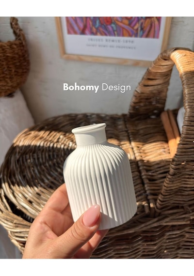Bernami Mumluk Şamdanpinterest 3'lü Dekoratif Kubbe Mumluk Seti, İskandinav Tarzı Kapaklı Mumluk Set Diğer