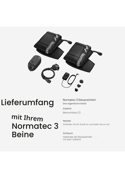 Hyperice Normatec 3 Patentli Dinamik Kompresyon Masaj Teknolojisine Sahip Kurtarma Sistemi Normatec 3 Standart Boyutta Bacaklar Siyah