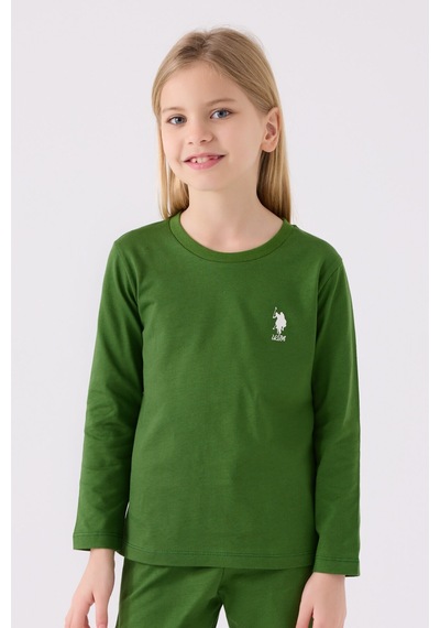 U.s. Polo Assn Kız Çocuk Yeşil Pijama Takımı Us1668-c-v10 Yeşil