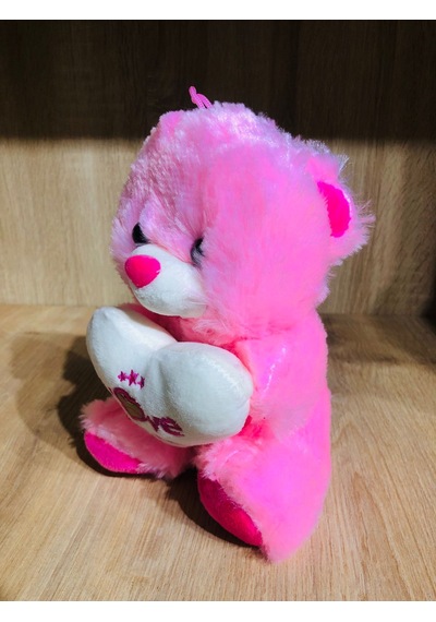 Peluş Ayı Seni Seviyorum Yazılı I Love You Pembe Karışık