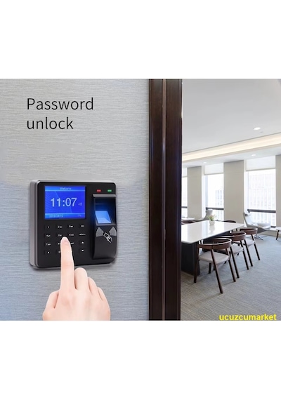 Digital Ekran Geçiş Kontrol Sistemi Parmak İzi-şifre-kartlı Geçiş-usb Personel Takip