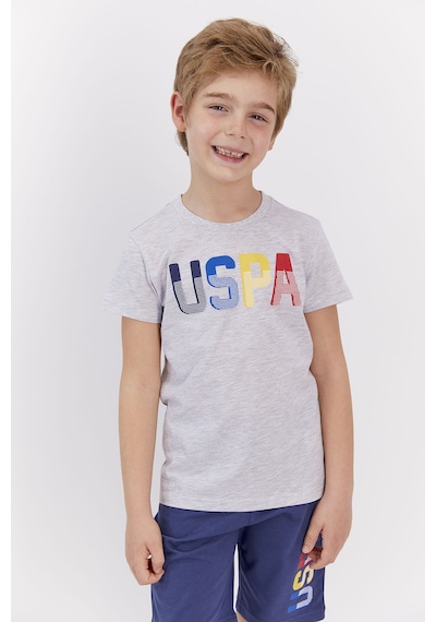 U S Polo Assn Lisanslı Karmelanj Genç Erkek Bermuda Takım