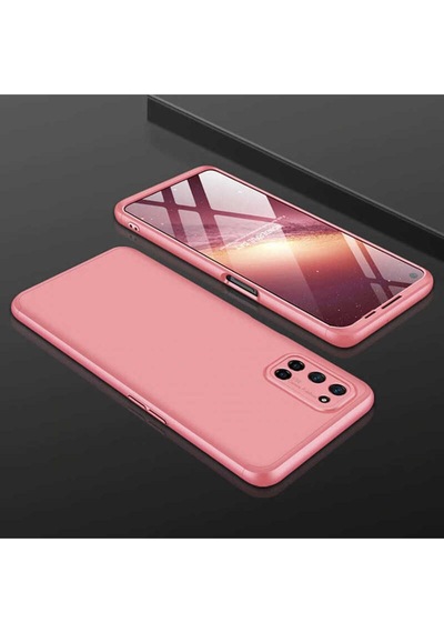 Oppo A52 Kılıf Zore Ays Kapak Rose Gold