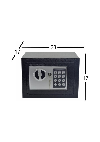 Elektronik Şifreli Ve Kilitli Çelik Kutu Kasa 23X17