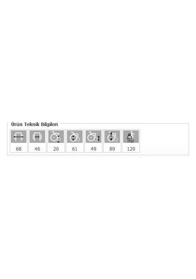 Medikaltec Ayak Kalkar Yan Kol Çikar Katlanir Çelik Tekerlekli Sandalye⁸