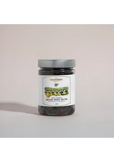 Hasanbey Doğal Fermente Siyah Zeytin 500 Gr