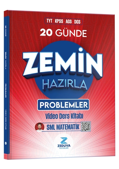 Zeduva Yayınları Sml Matematik Tyt Kpss Ags Dgs 20 Günde Zemin Hazırla Problemler Video Ders Kitabı
