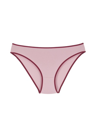 18001-5 Kadın 7'li Flowers Bikini Külot Paketi V9-bordo Mix Çok Renkli