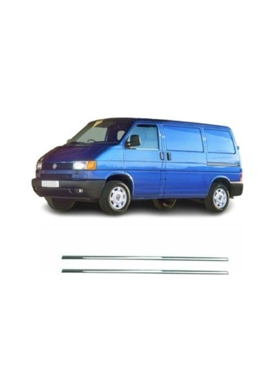 Vw Transporter T-4 1995-2002 Model Arası Krom Cam Çıtası 2 Parça Paslanmaz Çelik