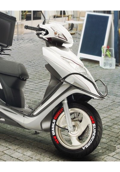 Diablo Supercorsa Lastik Yazısı Scooter Stikeri
