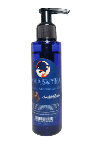 Kamasutra Erkeklere Kadınlara Özel Çikolata Aromalı Masaj Yağı Pure Edible Chocolate Flavor Massage Oil 125ml 3 Adet