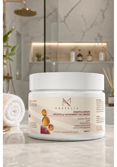 Morzella Keratin Kompleks Besleyici Ve Yapılandırıcı Saç Bakım Maskesi 300 Ml