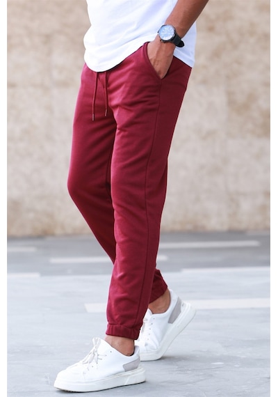 Madmext Madmext Bordo Basic Eşofman 5424-bordo Bordo