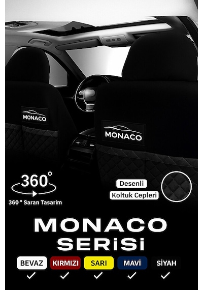 Citroen C4 2020 Ve Sonrası Uyumlu Monaco Serisi Siyah Koltuk Kılı