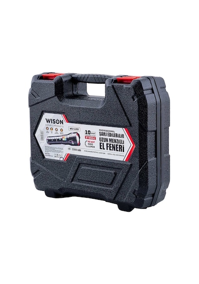 Wison Ws-1150 Uzun Menzilli 60 Watt 5500 Lümen Profesyonel Güçlü El Feneri Evimdeyokyok Çok Renkli