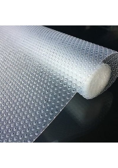 Şeffaf Eva Raflık Kaymaz Dolap Içi Çekmece Raf Örtüsü - Plastik Plastik 100 X 100 Gri Tr Diğer