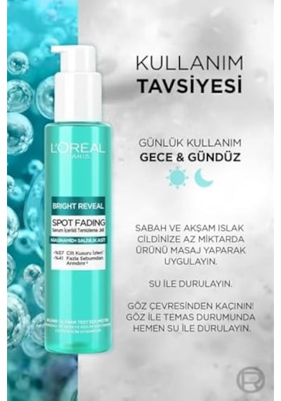 Bright Reveal Cilt Kusuru İzi Karşıtı, Serum İçerikli Temizleme Jeli Niasinamid Ve Salisilik Asit 150 Ml