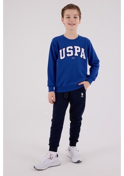 U.S. Polo Assn. Lisanslı Erkek Çocuk Alt Üst 2 Parça Eşofman Takımı Us2227 Parlament