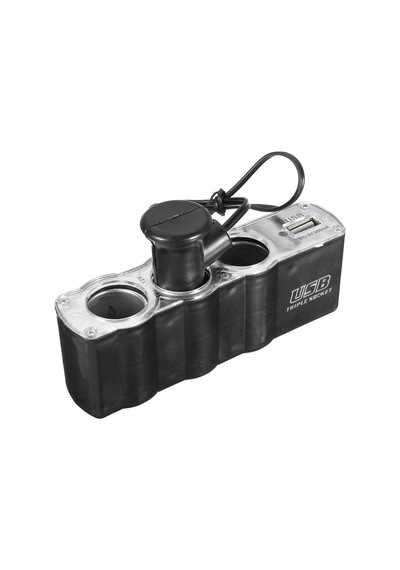 Çakmaklık Çoğaltıcı Oto Araç Kablolu 3Lü ve Usb Girişli