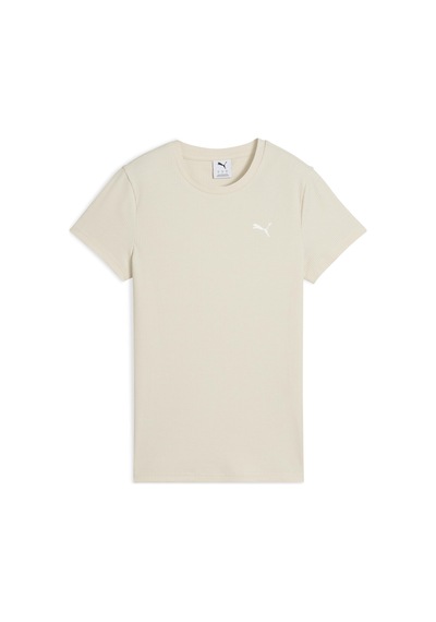 Puma 68502187 Ess Elevated Tee Kadın Spor Tişört Krem