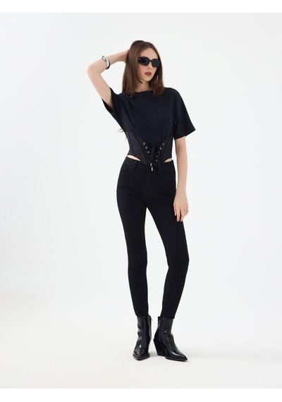 Loft Slim Fit Kadın Tshirt K.kol Lf2039358 Q1.v1 Siyah