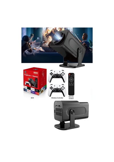 4k Android Smart Wi-fi Çift Kollu Projeksiyon Game Box Kumandalı Taşınabilir Diğer