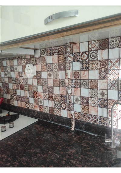 İbmta620 Mutfak Tezgah Arası Kendinden Yapışkanlı Folyo Kaplama Mozaik Taş Desen 60cm X 100cm