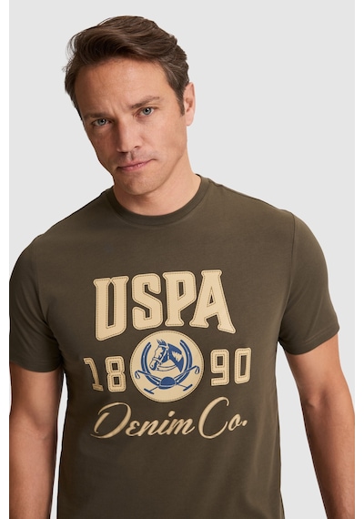 U.s. Polo Assn. Erkek Koyu Haki Tişört 50327174-vr111