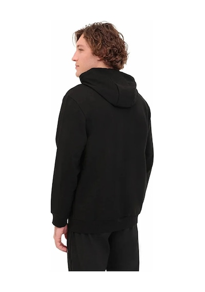 Lumberjack Sn72 Fz Hod Kapsonlu Fermuarli Erkek Sweat - Siyah