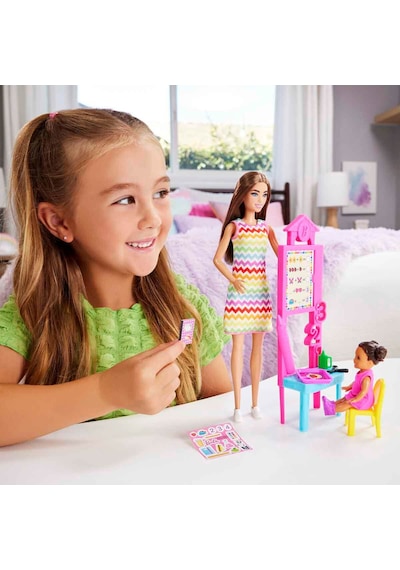 Barbie Kariyer Oyun Seti Öğretmen Bebek Jcr76