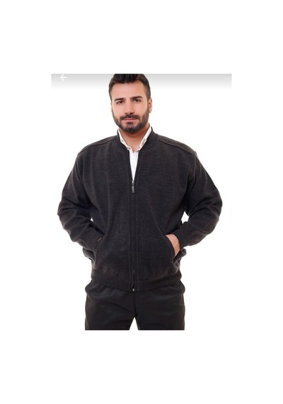 Bawcompany Erkek Çelik Örgü Içi Astarlı Hırka Gri