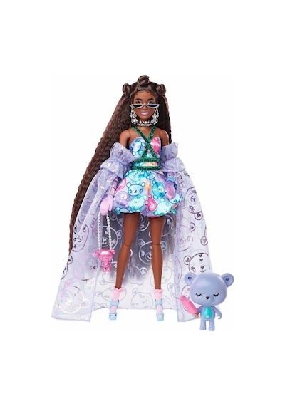 Barbie Extra Şık Bebek ve Hayvan Dostu Ayıcık HHN13