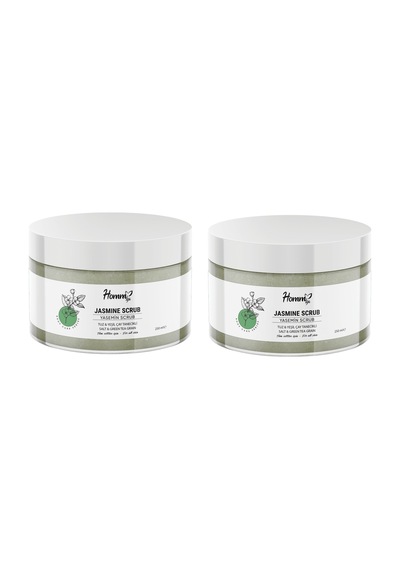 Homm Life Yaseminli Yeşil Çaylı Bitki Tanecikli Scrub 250 Ml - 2 Adet