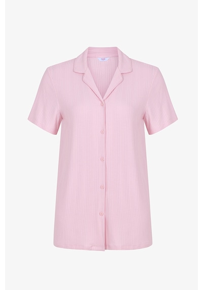 Penti Pembe Alia Pink Düğmeli Gömlek Pantolon Pijama Takımı