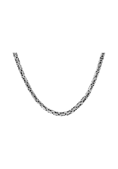 Tesbihane 925 Ayar Gümüş 60 Cm Uzunluk 4 Mm Genişlik 80 Mikron Kalınlık Erkek Kral Zincir
