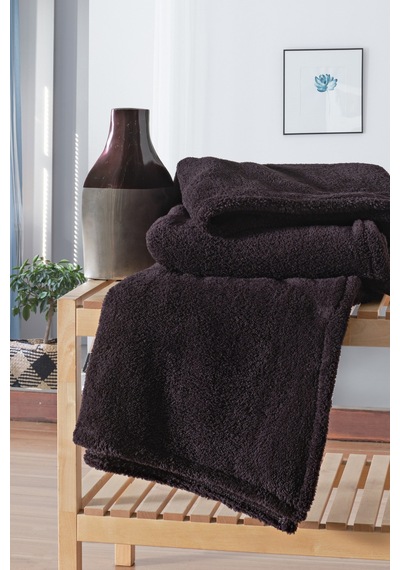 Wellsoft Tv Battaniyesi Peluş Polar Ultra Yumuşak Battaniye 140x170 Cm Siyah