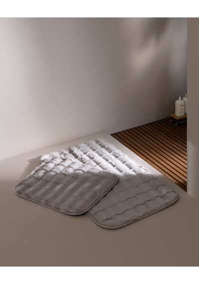 Lorien 2'li Banyo Paspası - Taş 8684427344897 Çok Renkli