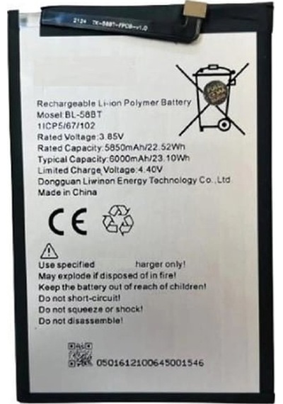 Tecno Pova İle Uyumlu A+ Kalite Pil Batarya Bl58bt