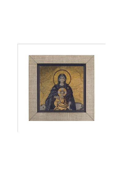 Ayasofya- Hz. Meryem Ve İsa Mozaiği Baskılı Mdf Magnet 7x7