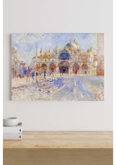 The Piazza San Marco - Auguste Renoir Sanatsal Kanvas Tablo 40 X 60