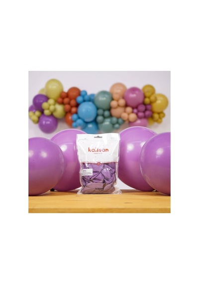 12 Inç Standart Boy Retro Balon Lavanta 100 Adet A