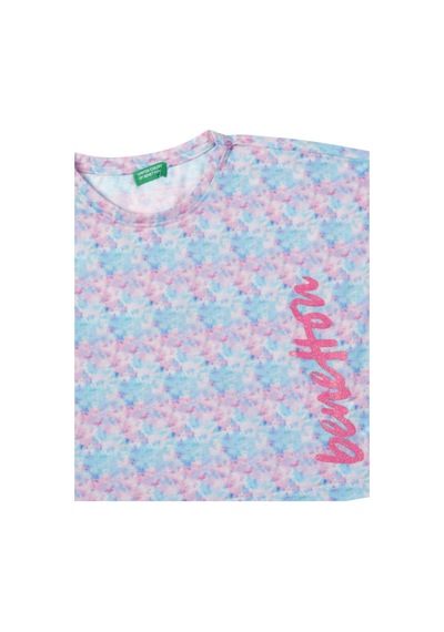 United Colors Of Benetton Benetton Kız Çocuk Turkuaz T-shirt Bnt-g21257