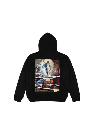 Startmore Adrift Christ Siyah Oversize Unisex Kapüşonlu Sweatshirt Hoodie Siyah