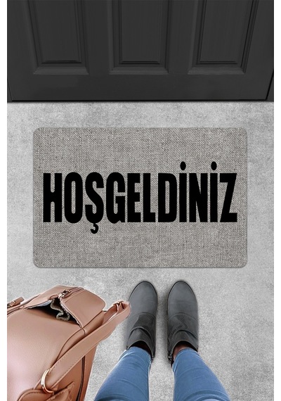 Evaşk Kapı Önü Paspası Vinil Kaymaz Tabanlı 45 X 70 Evaşkdm11066a