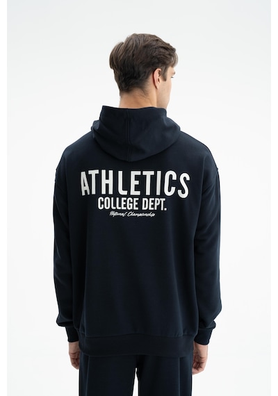 AR-MA Arma Erkek Oversize Kanguru Cepli Şardonsuz 3 İplik Kapşonlu Sweatshirt 001