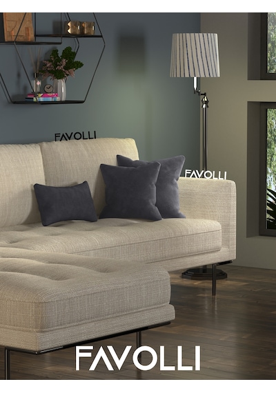 Br Favolli Kadife Dokulu Çakıl Rengi Kırlent Kılıfı Dream Serisi Punch Için Uygun Gizli Fermuar Çakıl