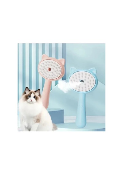 2 Adet Kedi Köpek Spreyli Silikon Uçlu Masaj Fırçası