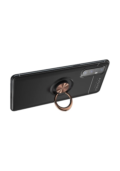 Xiaomi Mi 10 Yüzüklü Power Silikon Kılıf Siyah